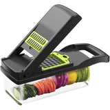 12 in 1 Multifunctional Vegetable Slicer Cutter Shredders Slicer With Basket Fruit Potato Chopper Carrot Grater