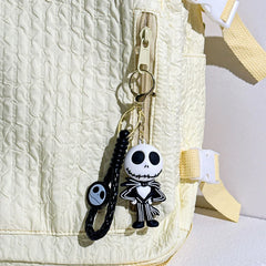 Porte-clés le cauchemar avant noël, crâne Sally Jack, film d'horreur d'halloween, bijoux, accessoires de sac à dos, porte-clés, cadeaux