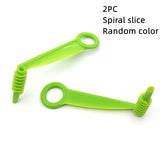 1Set Stainless Steel  Plastic Rotate Potato Slicer  Twisted Potato   Spiral Slice Cutter Creative Vegetable Tool Kitchen Gadgets