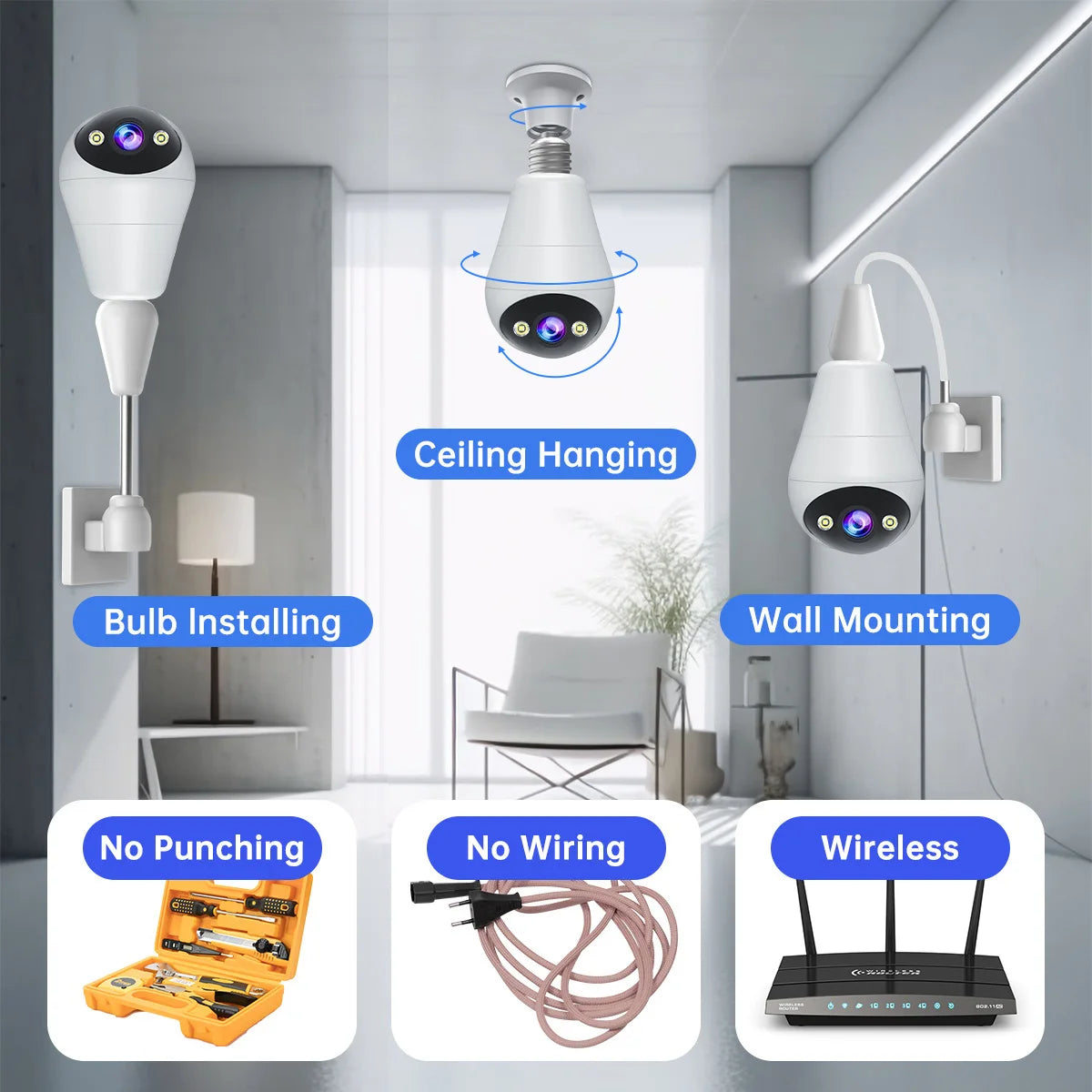 Caméra de Surveillance Sans Fil Jooan™