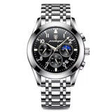 POEDAGAR Men Watch Sport Chronograph Quartz Watches Top Brand Luxury Full Steel Waterproof Luminous Date Man Fashion Wristwatch