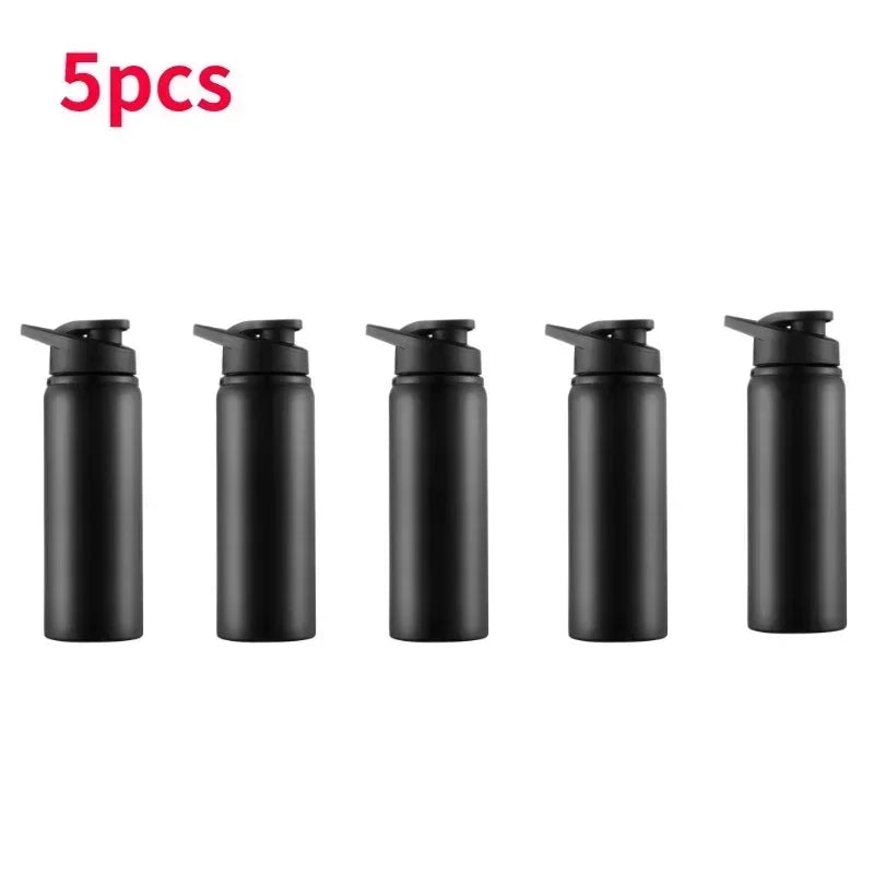 1-15 pièces Portable en acier inoxydable vélo bouteille d'eau droite boire en plein air sport voyage bouilloire bouteille d'eau en métal