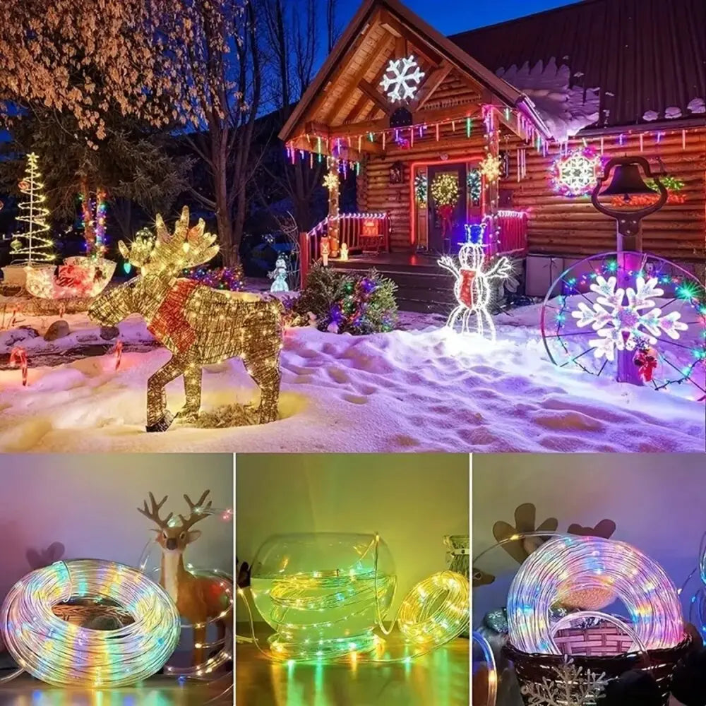 Guirlande Solaire LED Étanche 7 à 22 m – Jardin & Noël