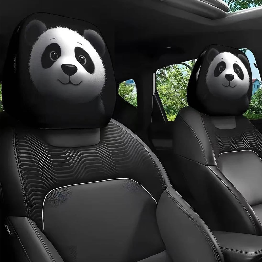 Housse Appui-Tête Voiture Yeux Rigolos - Lot 2 Halloween Noël