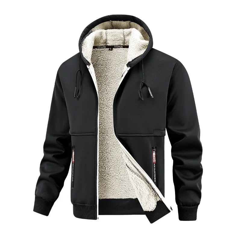 Veste homme en polaire d’agneau – Chaude et confortable