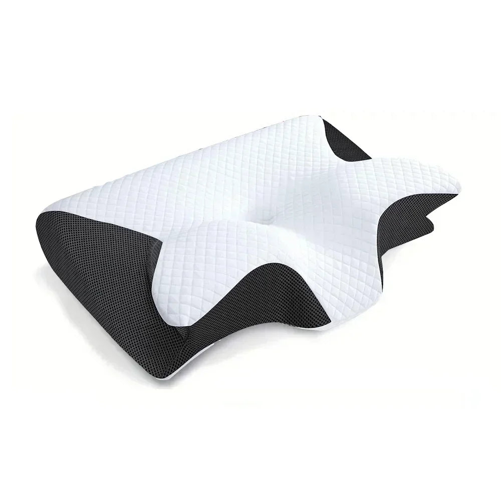 Oreiller à mémoire de forme papillon, oreiller en mousse à mémoire de forme, profilé pour le sommeil, soulagement de la douleur au cou, soutien du ventre, oreiller confortable