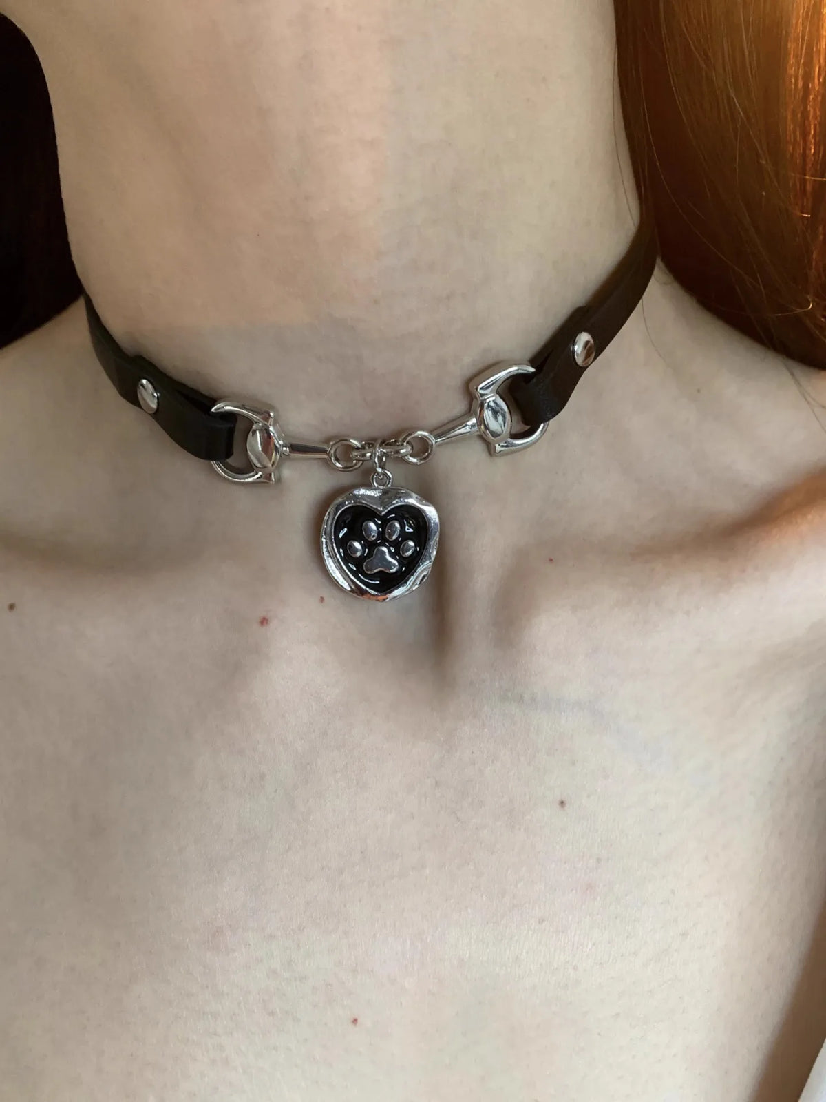 Y2K – collier ras du cou gothique en cuir pour femmes et hommes, chaîne tendance, Vintage, Halloween, bijoux, accessoires, cadeaux