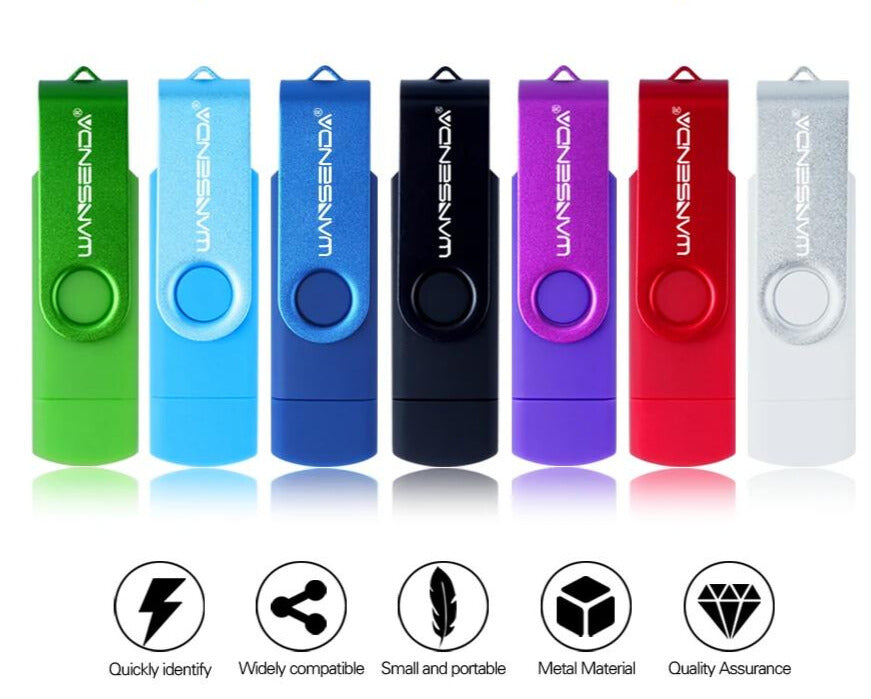 Clé USB Wansenda OTG 256 Go Stockage Rapide™ chez andunian.com