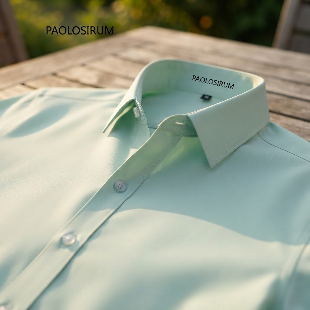 Save time and maintain a sharp look with wrinkle-resistant, no ironing required Cross-Border Lightweight Stretchy Plus-Size Men's Shirts.