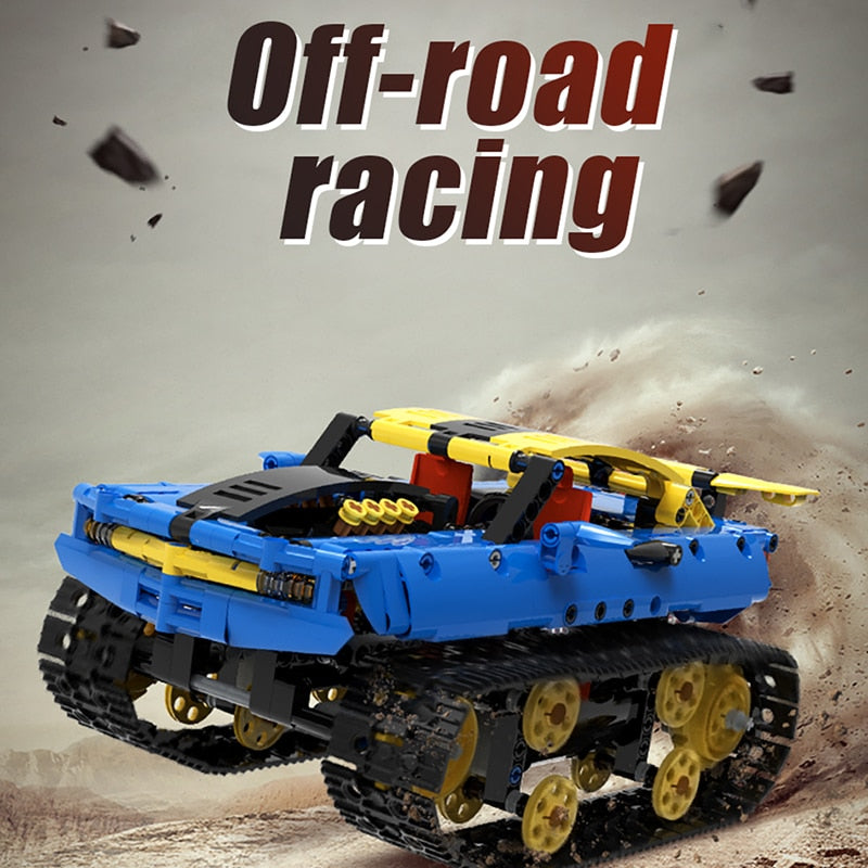 Char militaire RC télécommandé via app – Blocs de construction technique