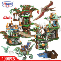 Jeu de construction Erbo 1000 pièces – Maison dinosaures Jurassic World
