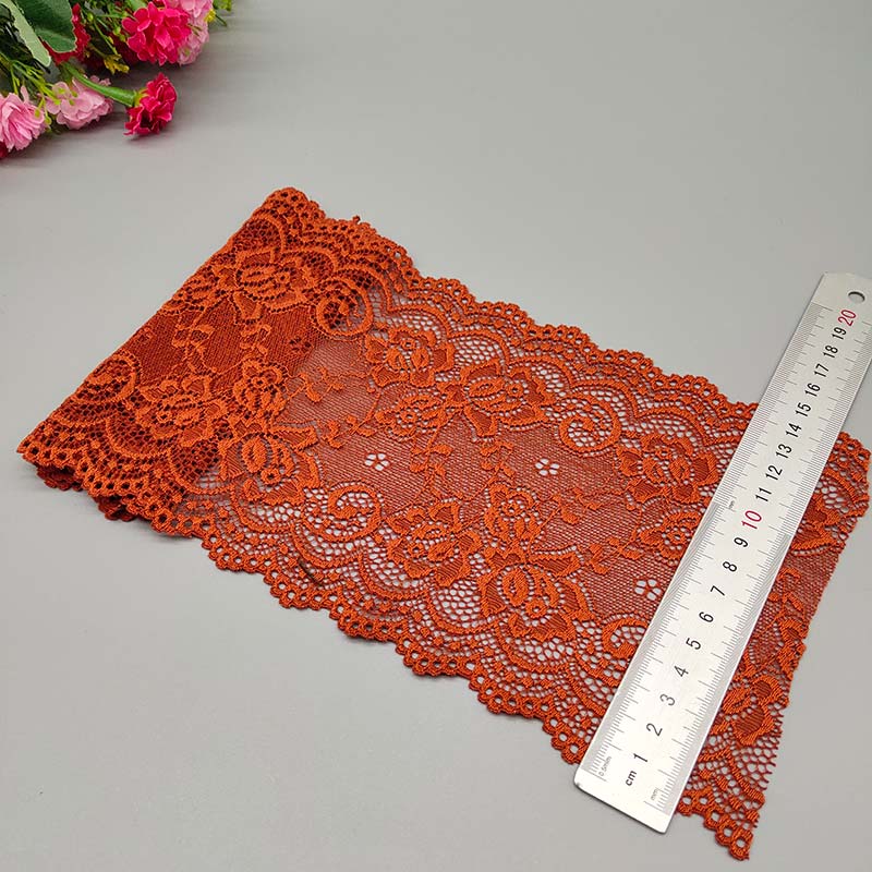 Ruban Dentelle Élastique Fleuri Africain - 15cm Couture DIY 2