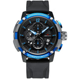 MEGALITH New Sport Watches Men Top Brand Luxury 30m Waterproof Luminous Blue Watches Man Fashion Chronograph Quartz Wristwatches