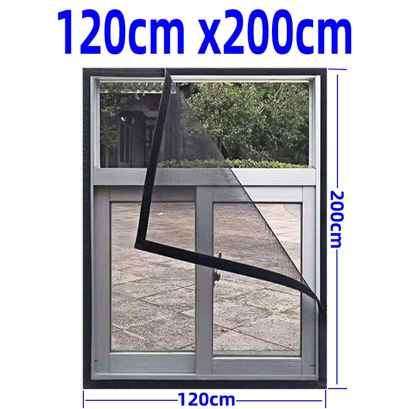 Moustiquaire fenêtre invisible lavable et personnalisable