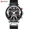 Montre chronographe homme Curren cuir – Sport, étanche, style militaire