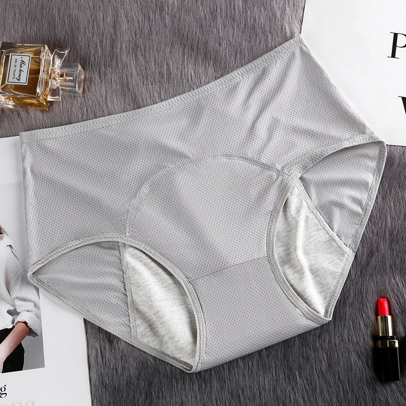 Culotte menstruelle coton taille haute anti-fuite – Grande taille jusqu'à 6XL
