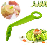 5Pcs Vegetable Fruit Slicer Manual Spiral Screw Slicer Potato Cutting Device Cut Fries Cut Manual Potato Cutter Kitchen Tools