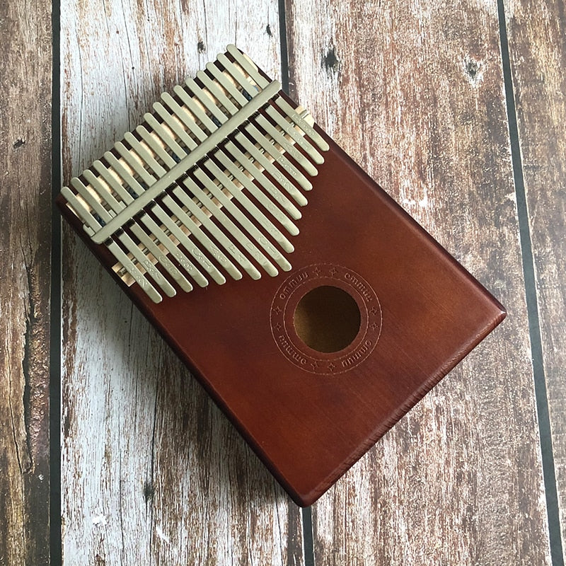 Kalimba 17 Touches Pin Acajou Africain - Sanza Mbira Piano à Pouce