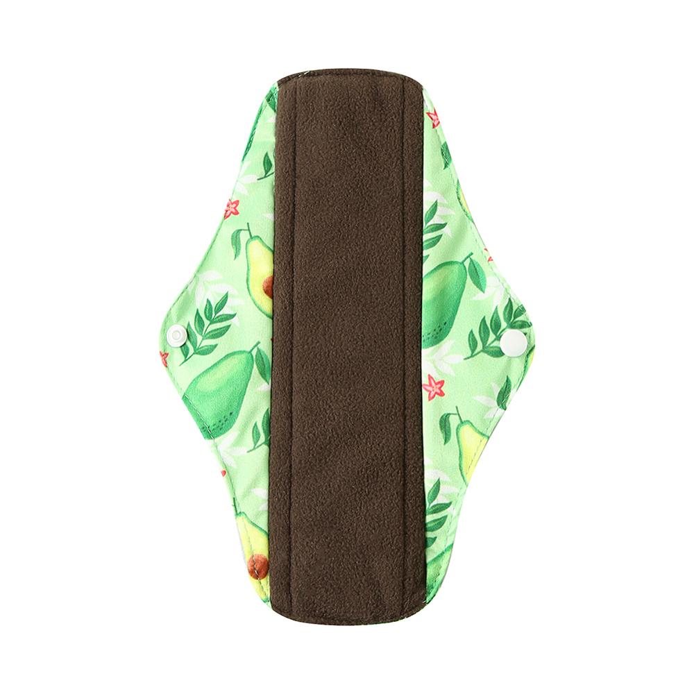 Protège-slip lavable Ohbabyka charbon de bambou – Serviette réutilisable