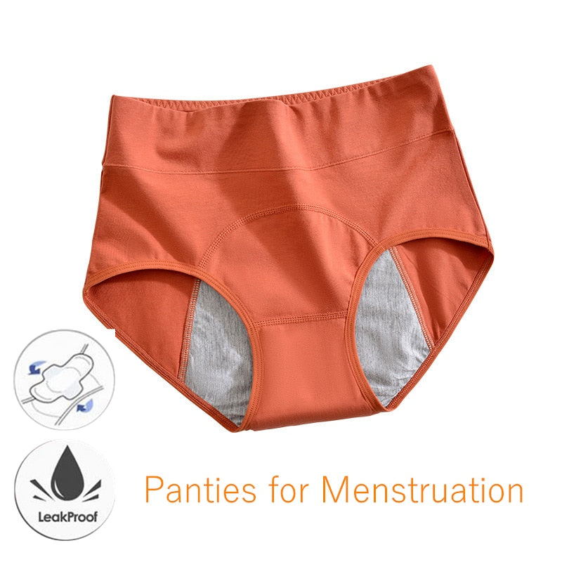 Culotte menstruelle coton taille haute – Protection flux léger à moyen