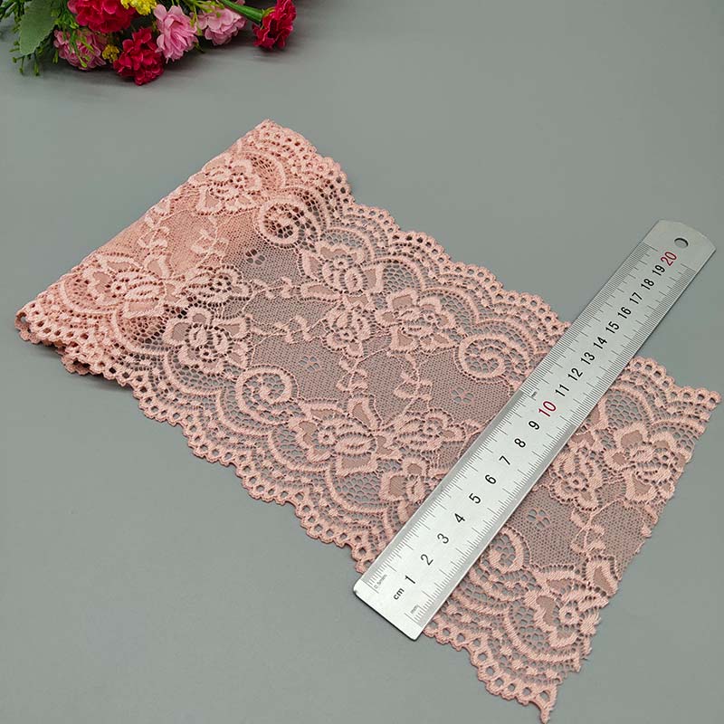 Ruban Dentelle Élastique Fleuri Africain - 15cm Couture DIY 2
