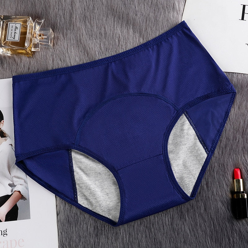 Culotte menstruelle coton taille haute anti-fuite – Grande taille jusqu'à 6XL
