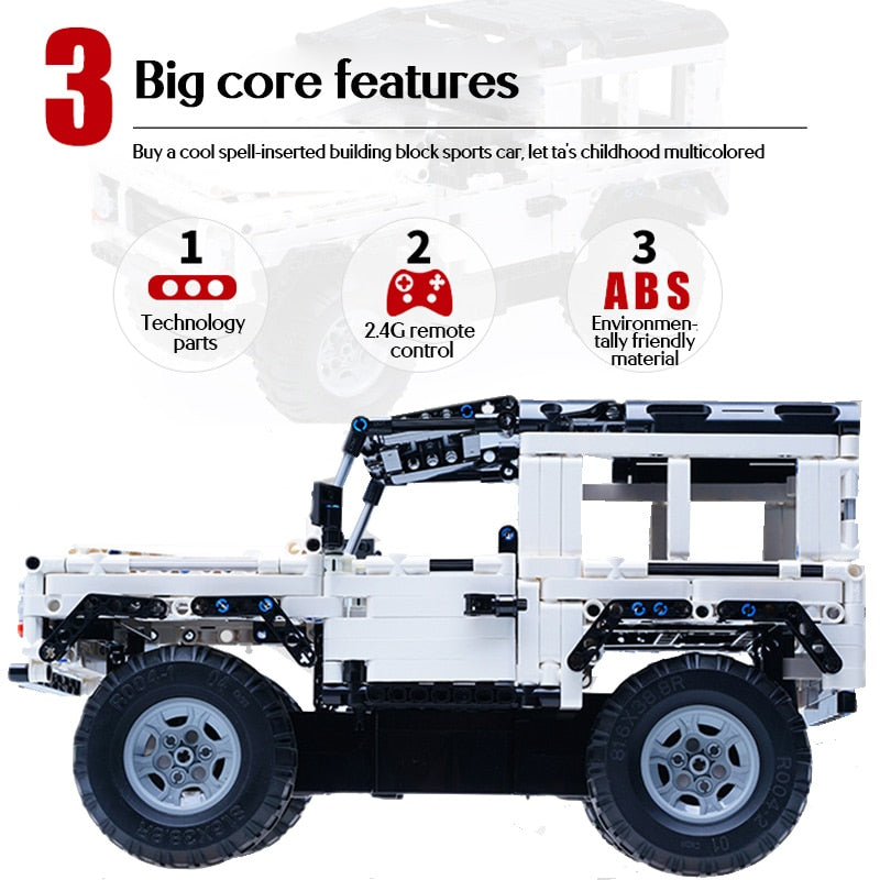 Voiture RC Cada Defender 533 pièces – SUV télécommandé blocs techniques