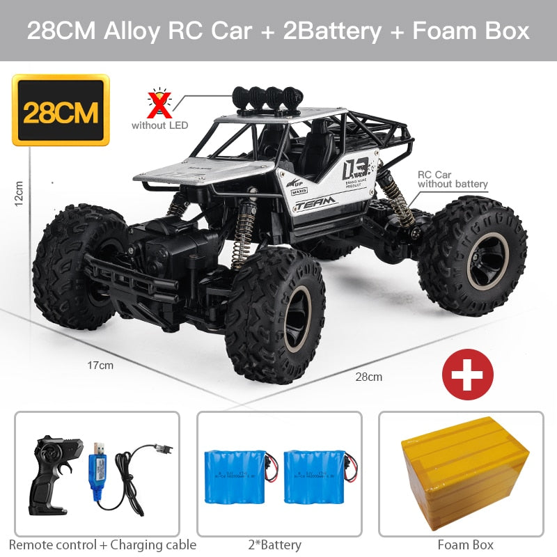 Voiture télécommandée LED 2,4 GHz tout-terrain – Camion jouet garçon