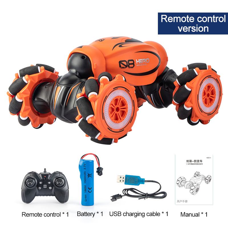 Voiture RC D876 1/16 4WD – Induction gestuelle, lumières et musique