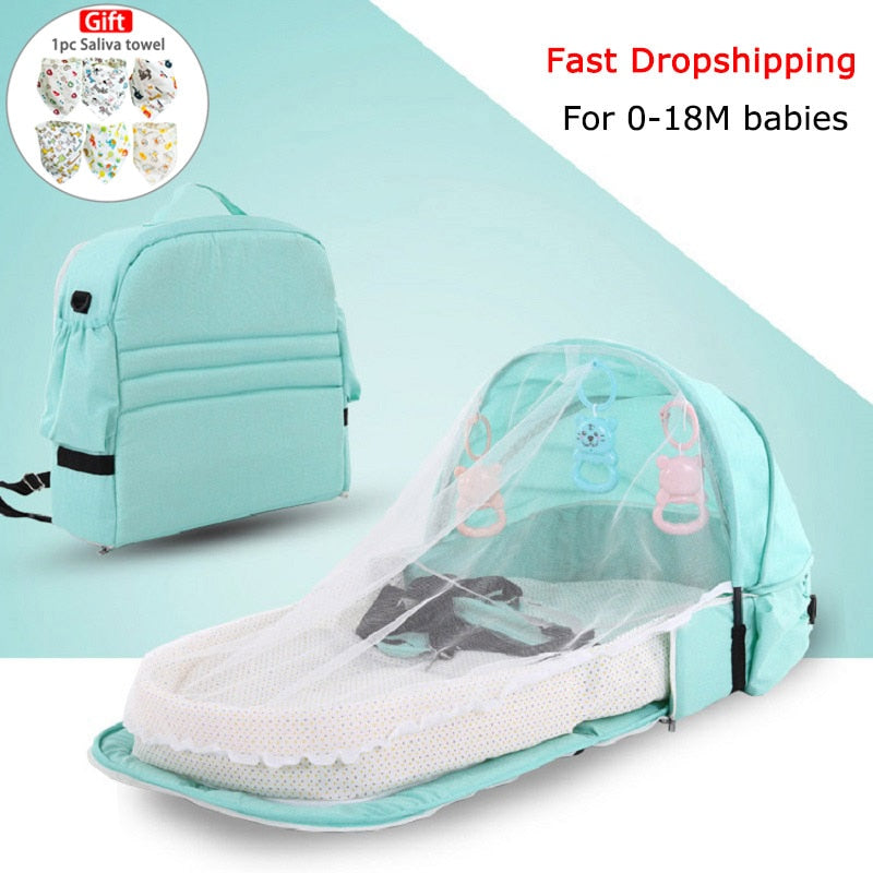 Lit bébé portable pliable avec moustiquaire pour voyage