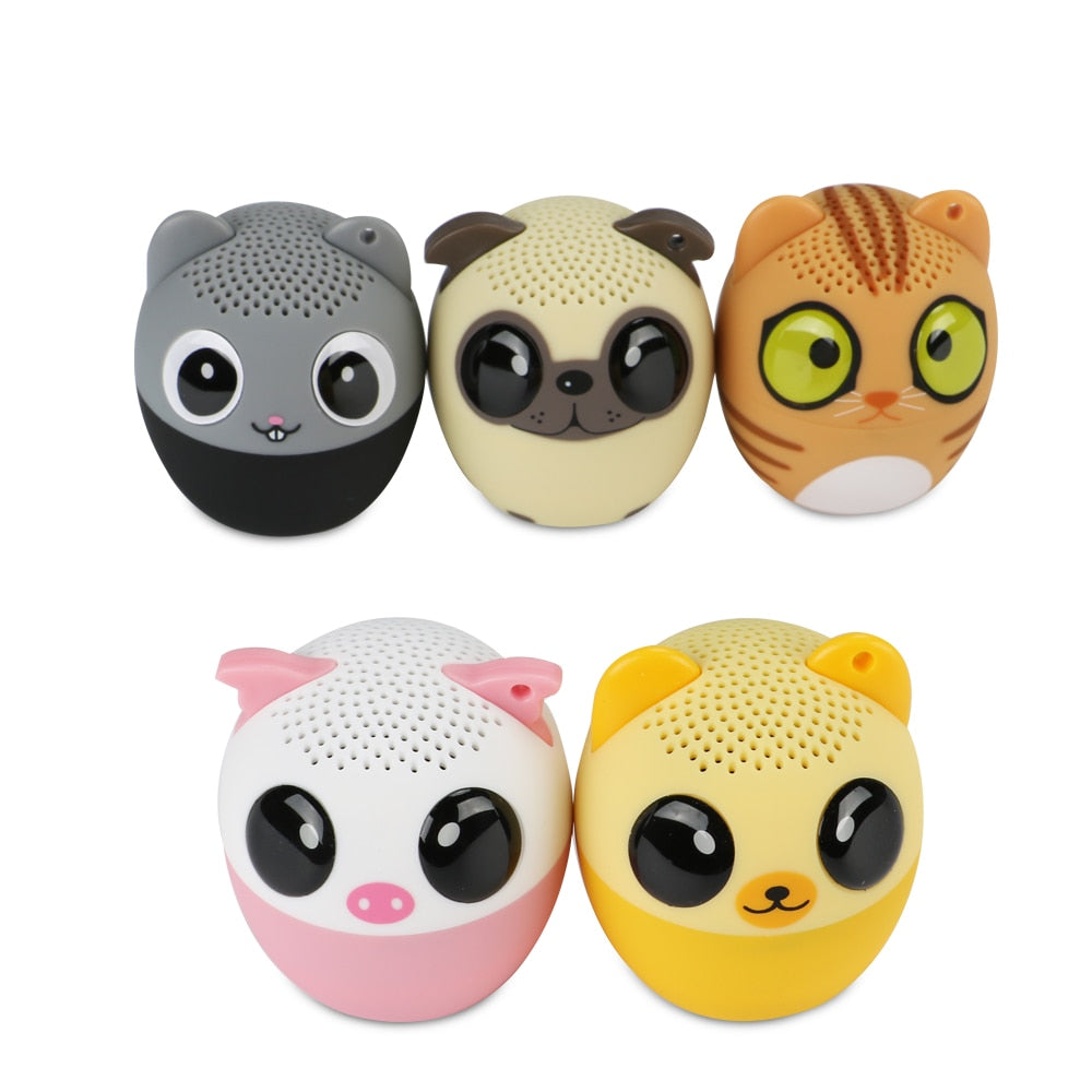 Mini enceinte Bluetooth portable animaux – Stéréo pour smartphone