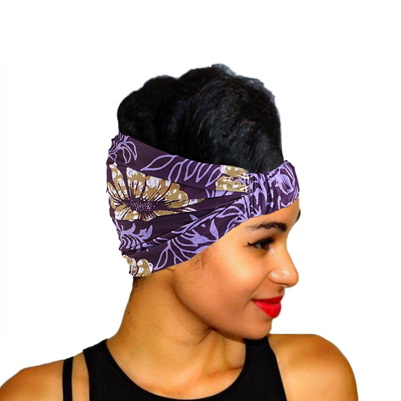 Headband Imprimé Africain Torsadé - Bandeau Cheveux Femme 2