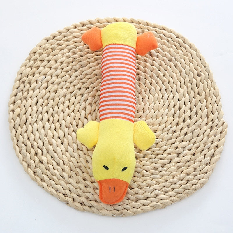 Jouet peluche couinante pour chien – Lapin, loup ou écureuil