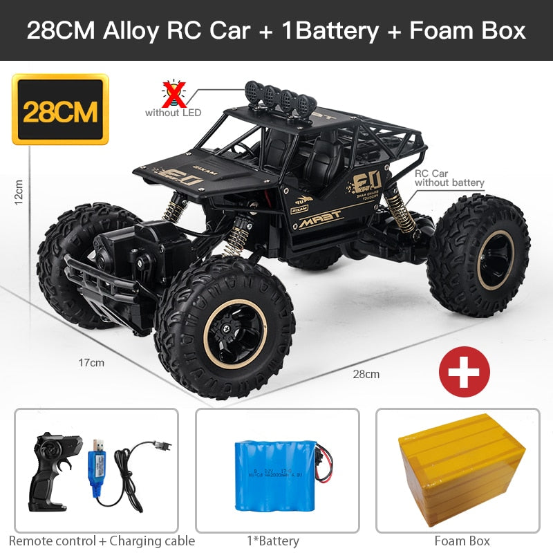 Voiture télécommandée LED 2,4 GHz tout-terrain – Camion jouet garçon