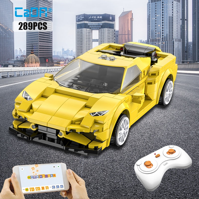 Voiture de sport RC Cada – Programmable via app, blocs techniques ville