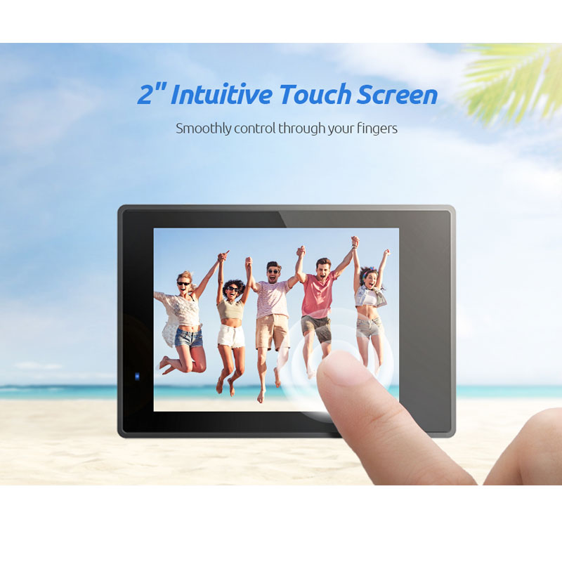 Caméra Action VanTop D4UQ 4K 20MP - WiFi Tactile Étanche