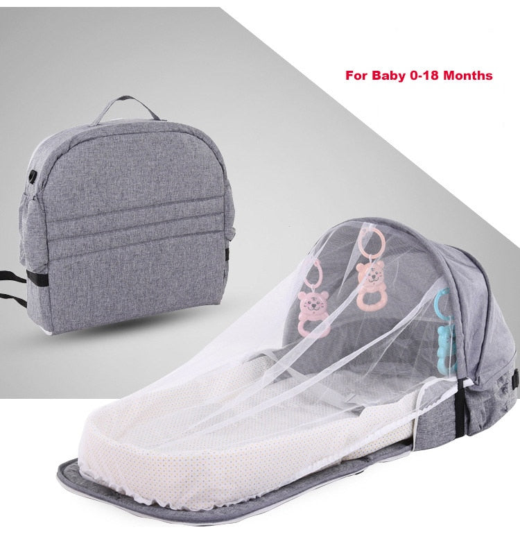 Lit bébé portable pliable avec moustiquaire pour voyage