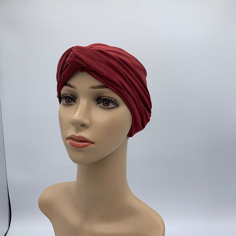 Turban Suédine Femme Africain - Hijab Foulard Tête 2