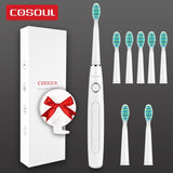 Dentists Recommend Professional Sonic Electric Toothbrush 5 Modes Protect Gums Rechargeable Waterproof Toothbrush Box as Gift