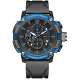 MEGALITH New Sport Watches Men Top Brand Luxury 30m Waterproof Luminous Blue Watches Man Fashion Chronograph Quartz Wristwatches
