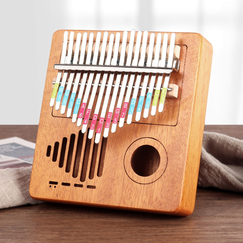 Kalimba 17 Touches Acajou Massif Africain - Piano à Pouce 7