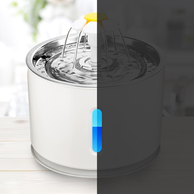 Fontaine à eau électrique pour chien et chat avec affichage LED