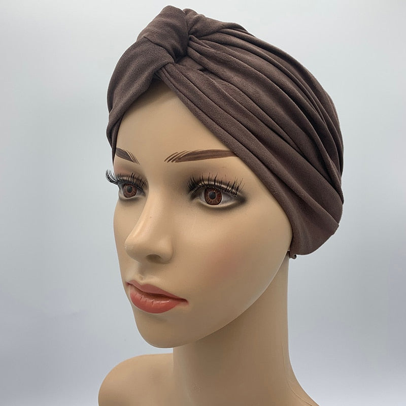 Turban Suédine Femme Africain - Hijab Foulard Tête 2
