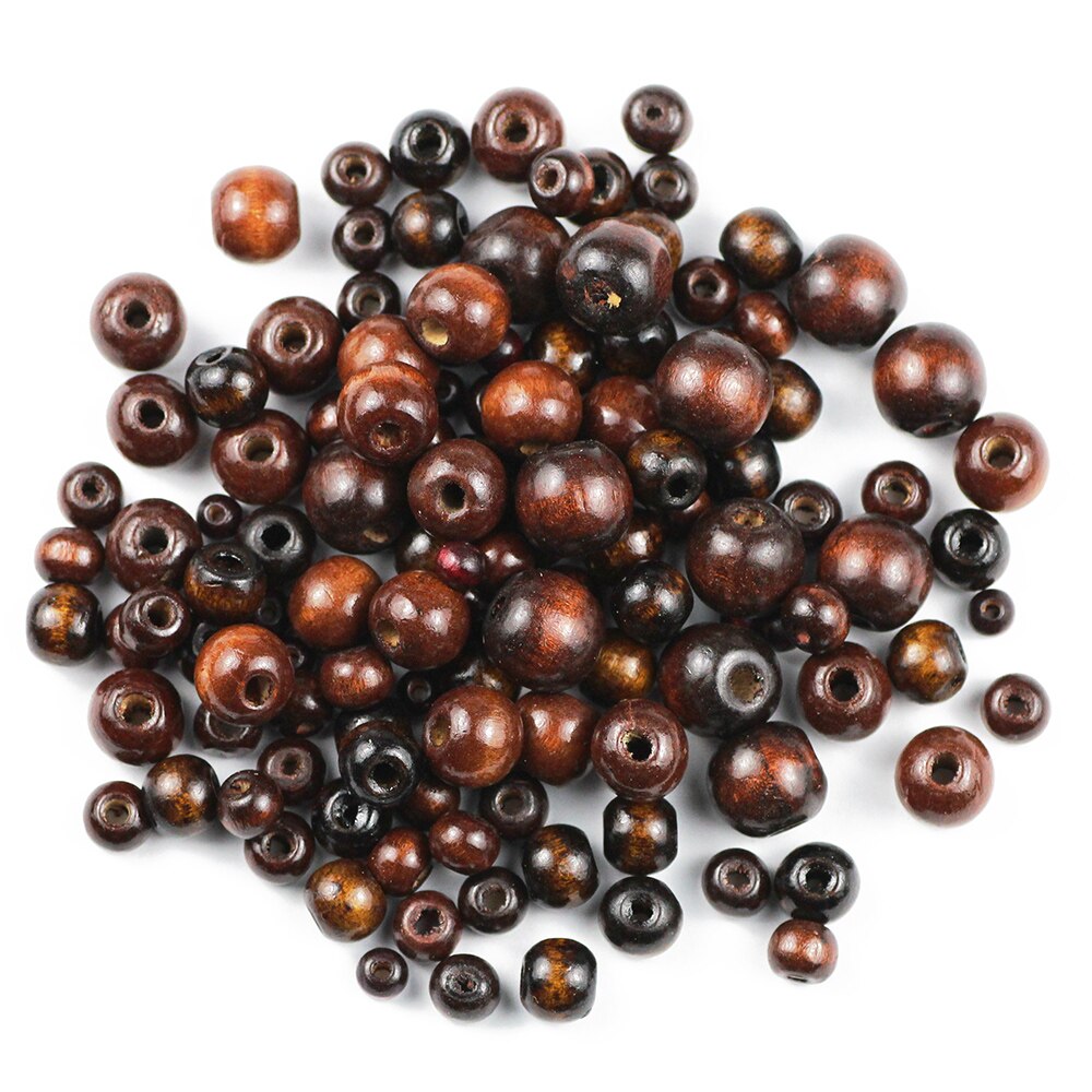 Perles en Bois Rondes pour Bijoux™