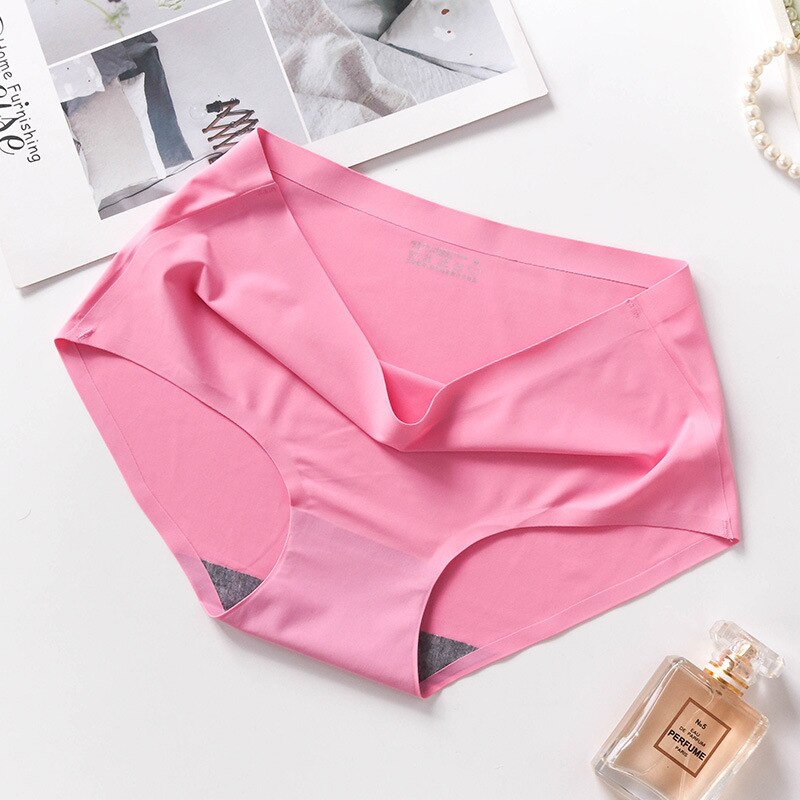 Culotte sans couture en soie de glace taille mi-haute – Respirante femme