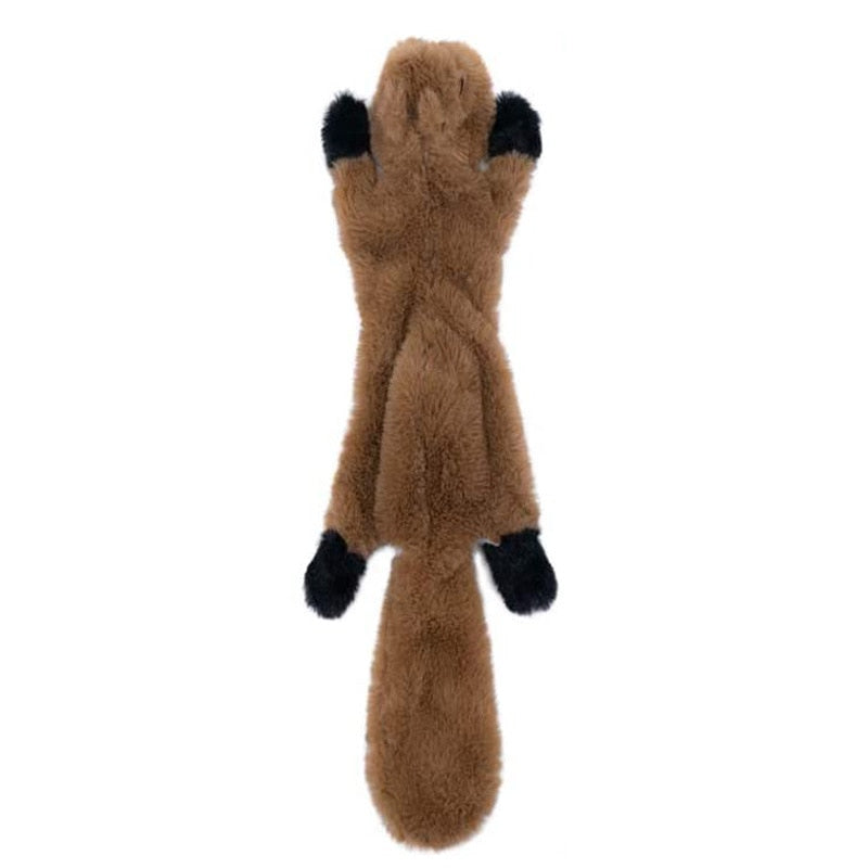 Jouet peluche couinante pour chien – Lapin, loup ou écureuil