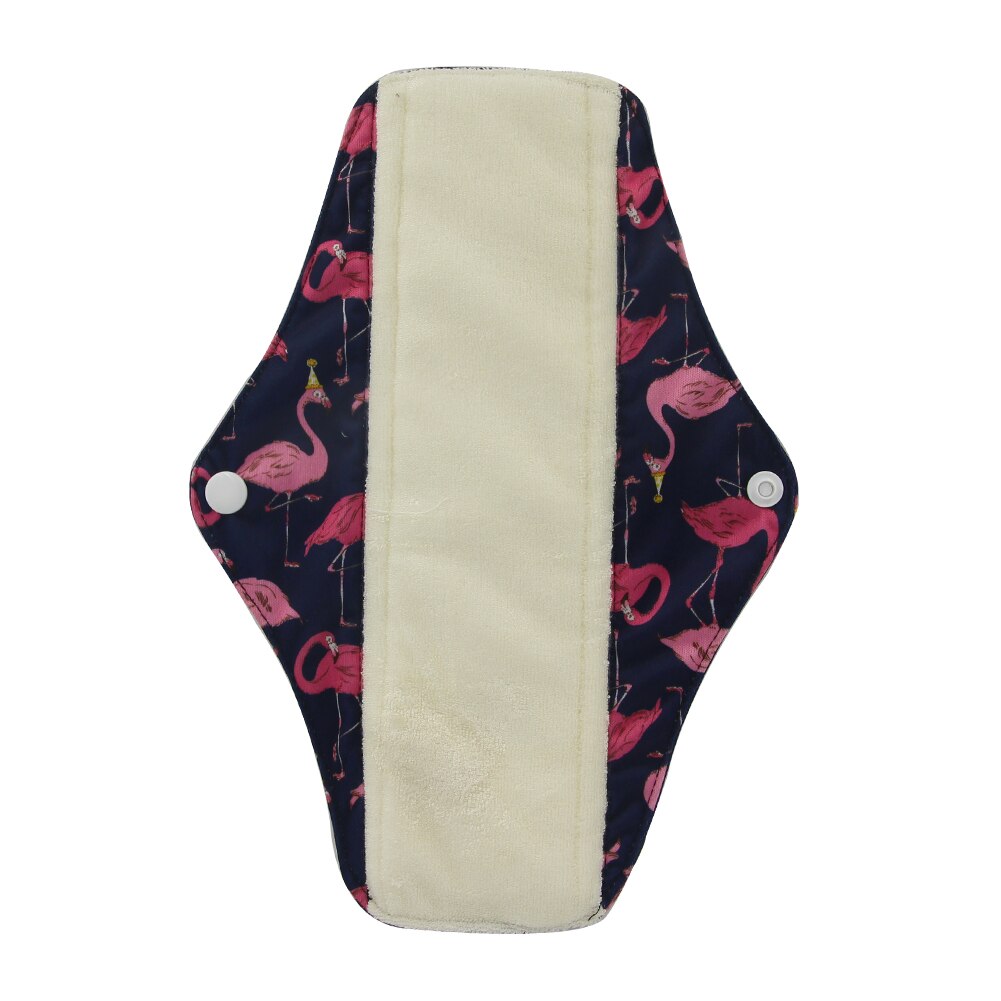 Protège-slip lavable Ohbabyka charbon de bambou – Serviette réutilisable