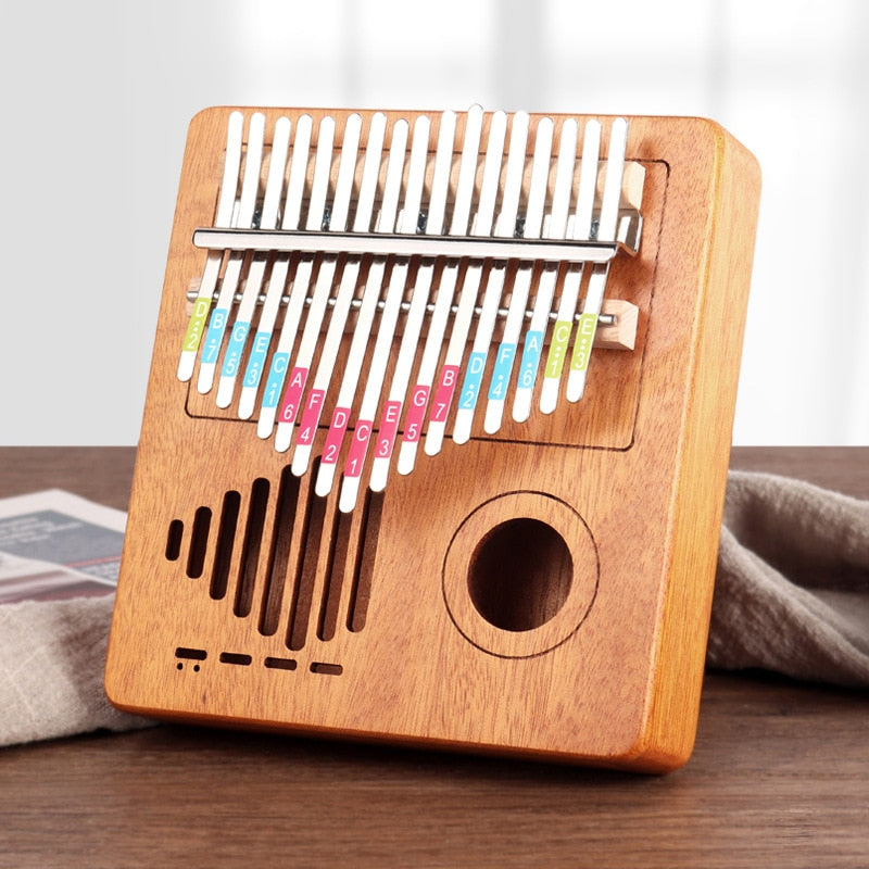 Kalimba 17 Touches Acajou Massif Africain - Piano à Pouce 7