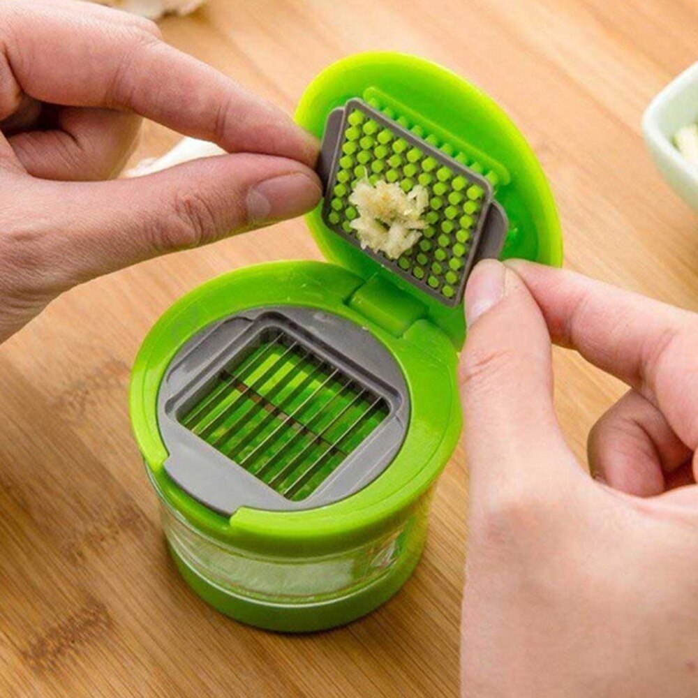 Presse-ail avec éplucheur et boîte de conservation – Outil cuisine pratique