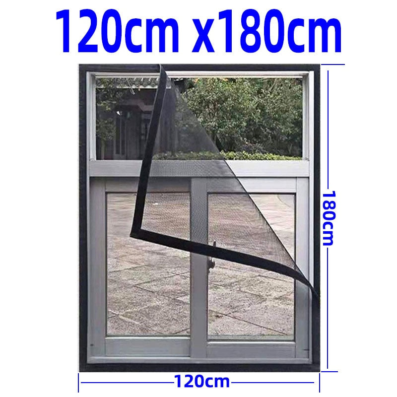Moustiquaire fenêtre invisible lavable et personnalisable